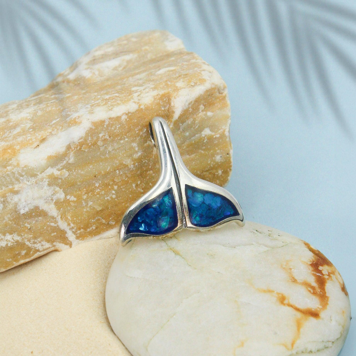 Whale Tail Sterling Silver Pendant TP2333 - DiveSilver Jewelry