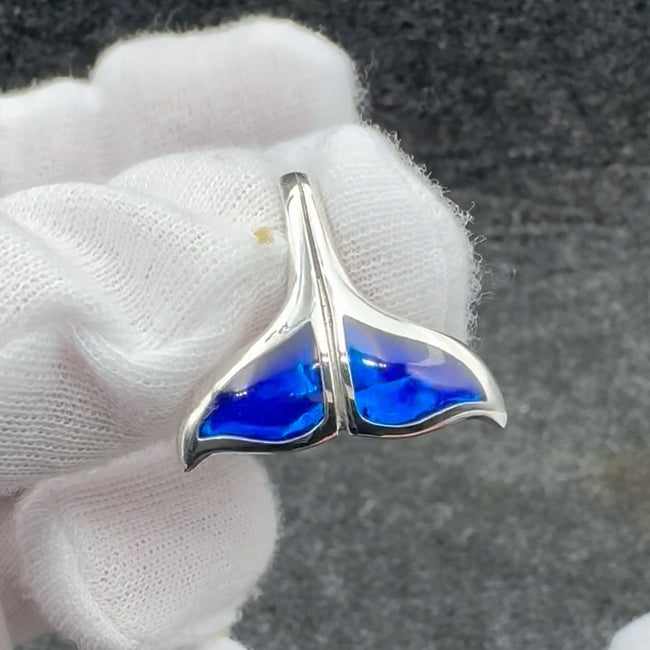 Whale Tail Sterling Silver Pendant