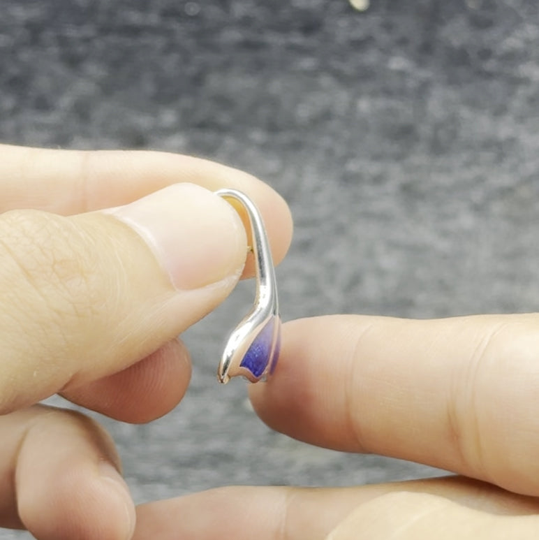 Whale Tail Sterling Silver Pendant