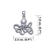 Master of mystery ~ Sterling Silver Octopus Pendant Jewelry TP2450