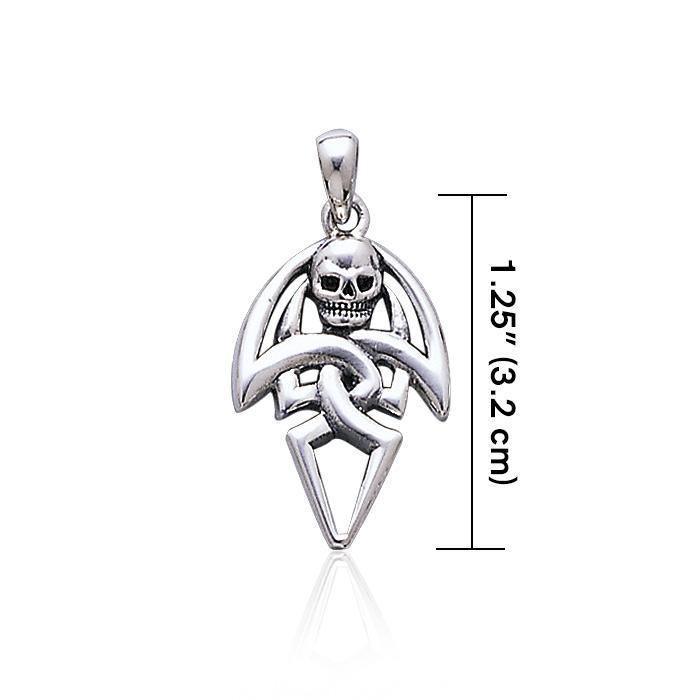Pirate Skull Sterling Silver Pendant TP3054
