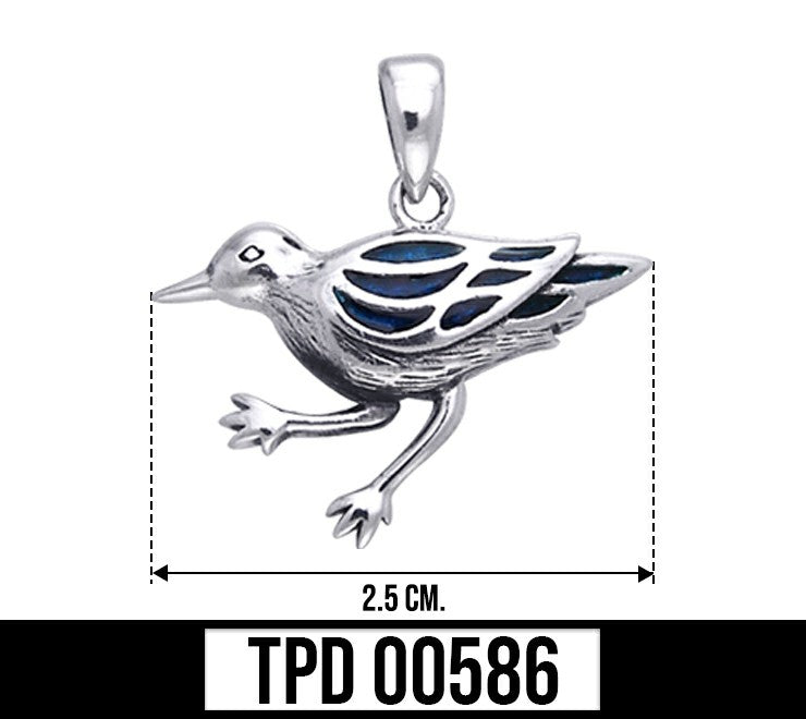 Shore Bird Sterling Silver Pendant