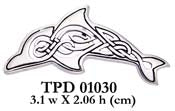 Celtic Dolphin Sterling Silver Pendant