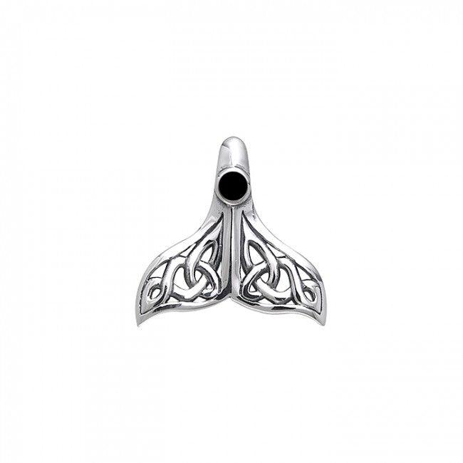 Celtic Whale Tail Sterling Silver Pendant TPD071
