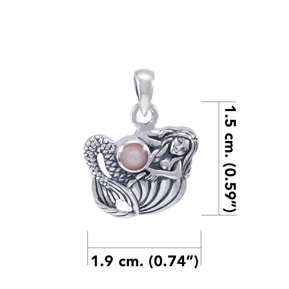 Mermaid Pendant With Stone TPD4623
