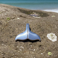 Whale Tail Silver Pendant