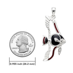 Pinnate Batfish Sterling Silver Pendant with Enamel TPD6235