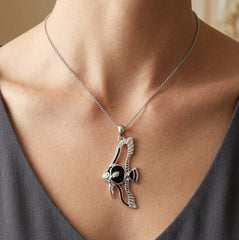 Pinnate Batfish Sterling Silver Pendant with Enamel TPD6235