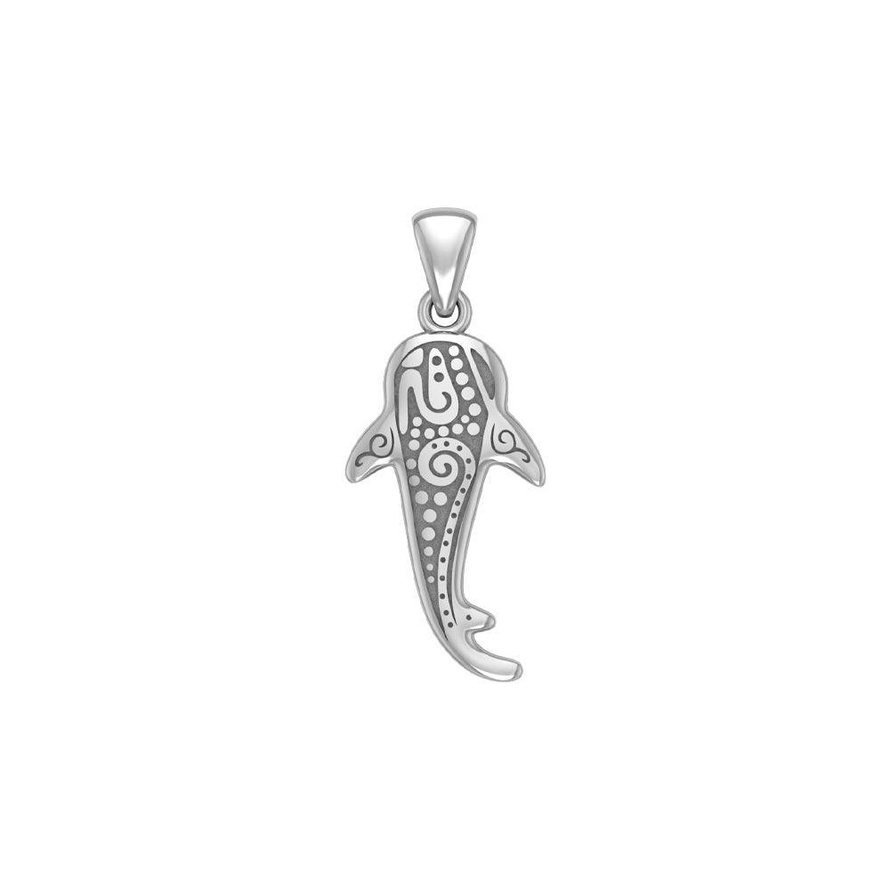 Small Oboriginal Whale Shark Silver Pendant By DiveSilver