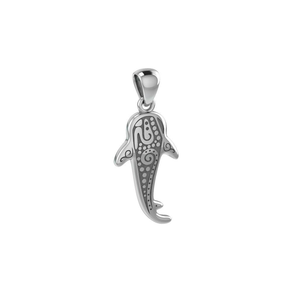 Small Oboriginal Whale Shark Silver Pendant By DiveSilver