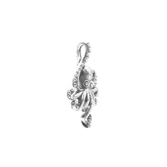 Octopus Sterling Silver Pendant with Hidden Bale TPD6285