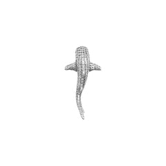 Whale Shark Sterling Silver Hidden Bale Pendant by DiveSilver