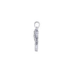 Puffer Fish Filigree Sterling Silver Pendant with Gemstone TPD6435