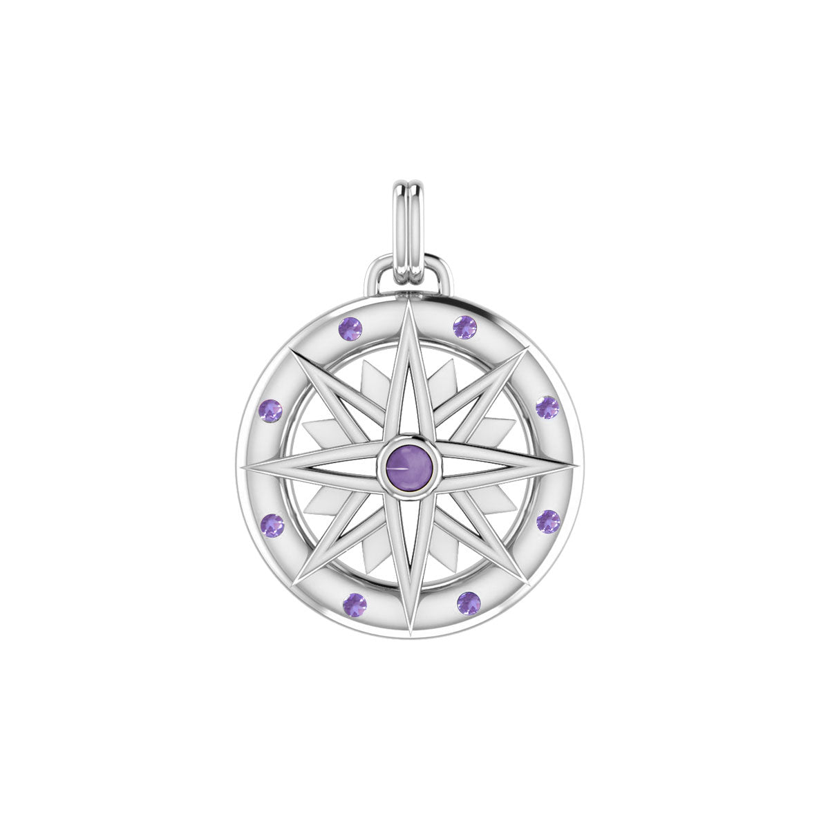 Wander through my compass ~ Sterling Silver Pendant Jewelry and gemstone TPD683