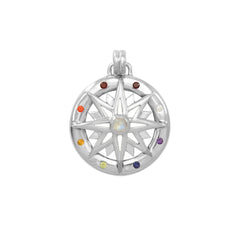 Wander through my compass ~ Sterling Silver Pendant Jewelry and gemstone TPD683