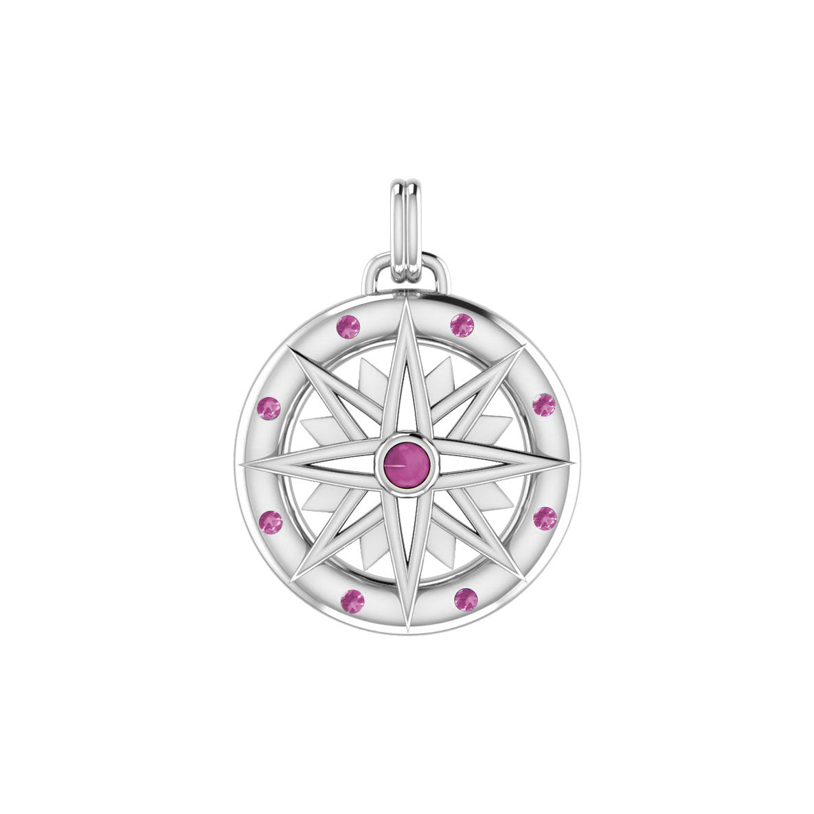 Wander through my compass ~ Sterling Silver Pendant Jewelry and gemstone TPD683