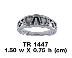 Dive Mask Sterling Silver Ring