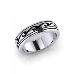 Waves Spinner Ring TR1678 by TR1678