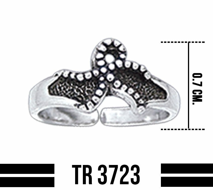 Starfish Sterling Silver Toe Ring