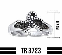 Starfish Sterling Silver Toe Ring