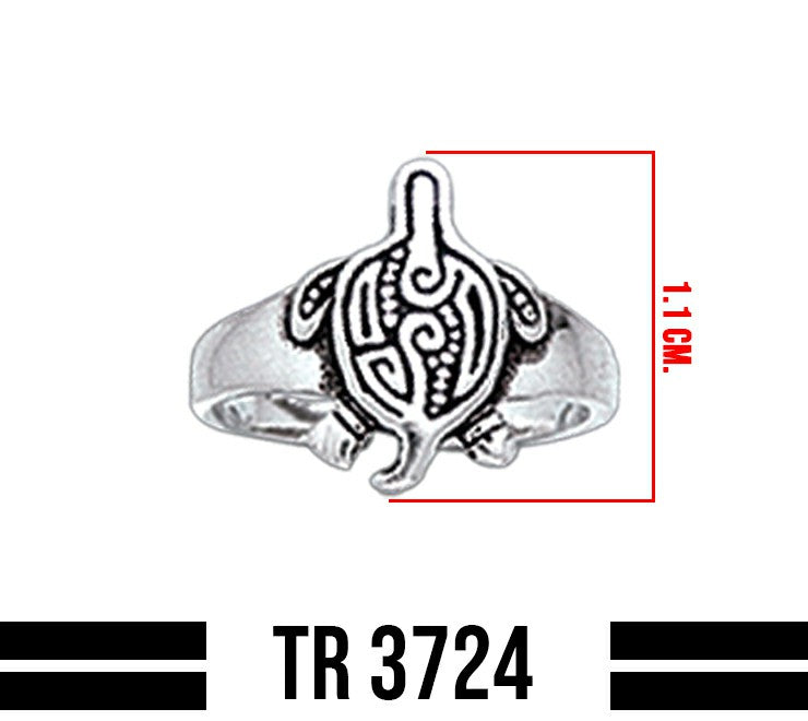 Aboriginal Turtle Sterling Silver Toe Ring