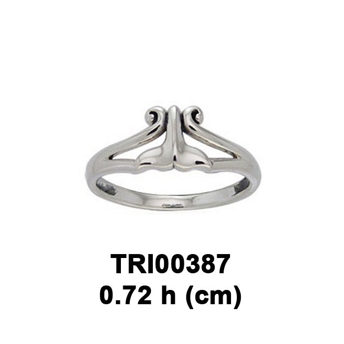 Whale Tail Sterling Silver Ring