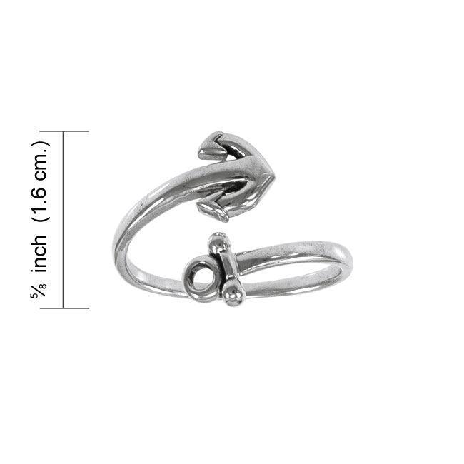 Anchor Wrap Sterling Silver Ring