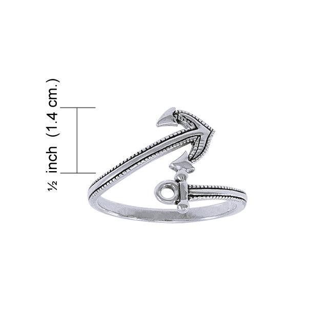 Anchor Wrap Sterling Silver Ring