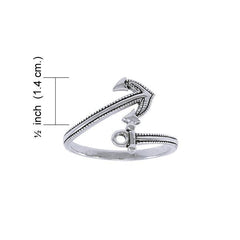 Anchor Wrap Sterling Silver Ring