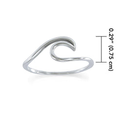 Wave Sterling Silver Ring TRI1632