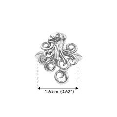 Octopus Sterling Silver Ring - DiveSilver Jewelry