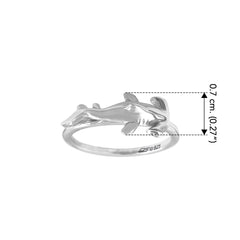 Hammerhead Shark Sterling Silver Ring by DiveSilver TRI2503