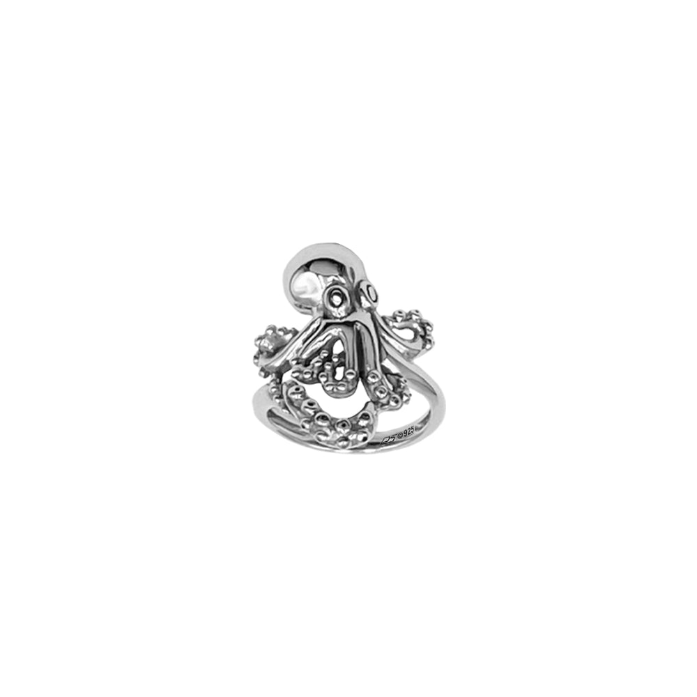 Octopus Sterling Silver Wrap Ring TRI2524