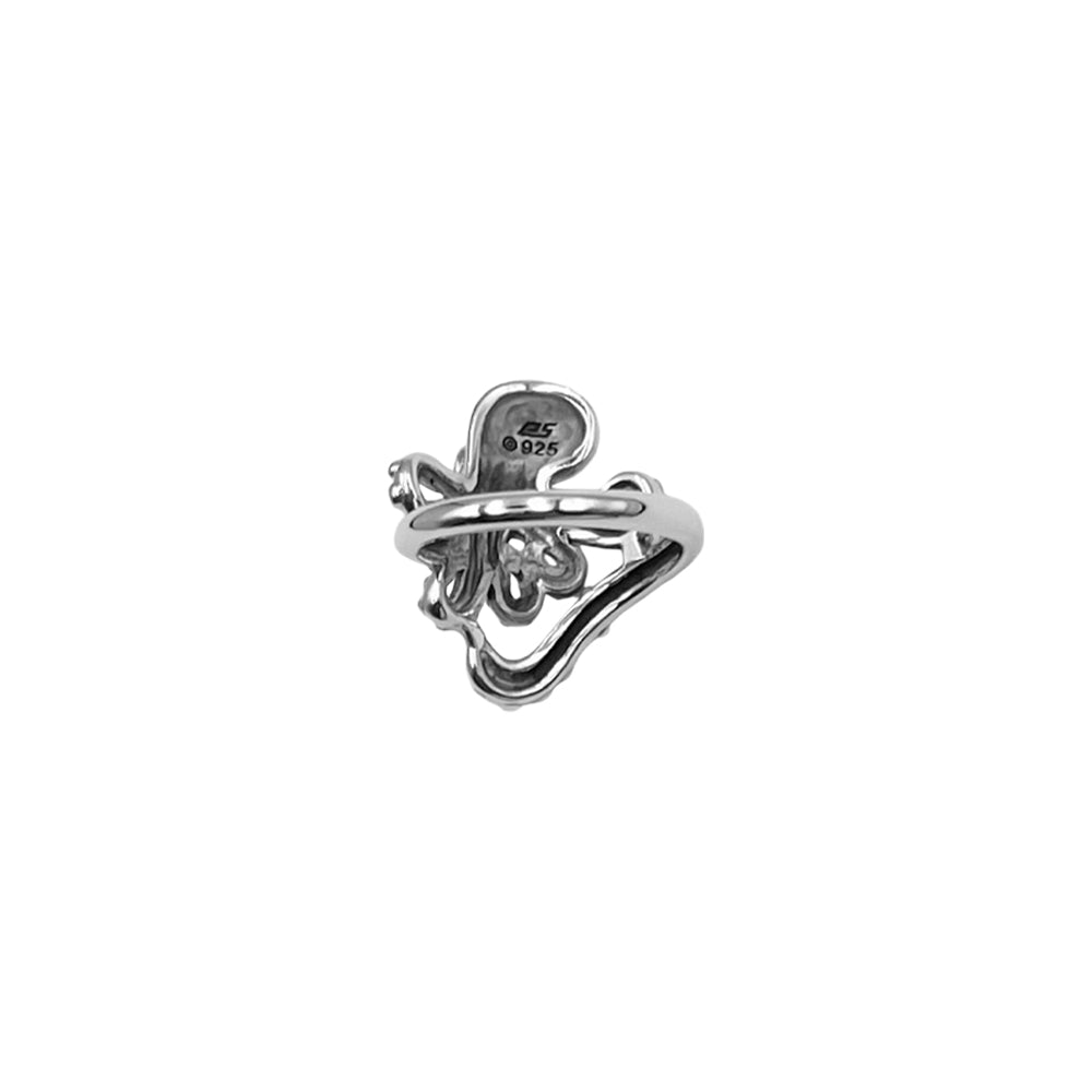 Octopus Sterling Silver Wrap Ring TRI2524