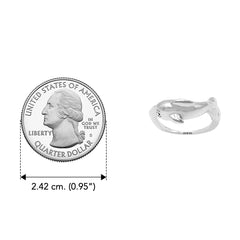 Small Dolphin Sterling Silver Ring by DiveSilver TRI2544