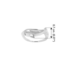 Small Dolphin Sterling Silver Ring by DiveSilver TRI2544