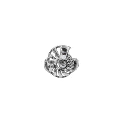DiveSilver Nautilus and Wave Sterling Silver Ring TRI2576