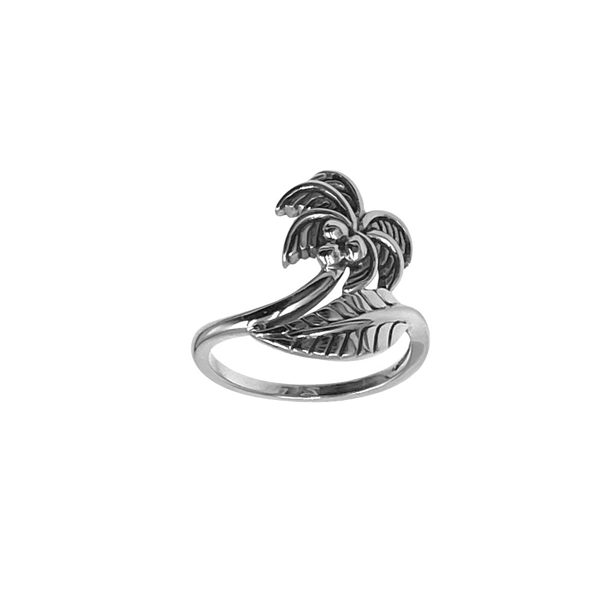 Coconut Tree Sterling Silver Ring TRI2605