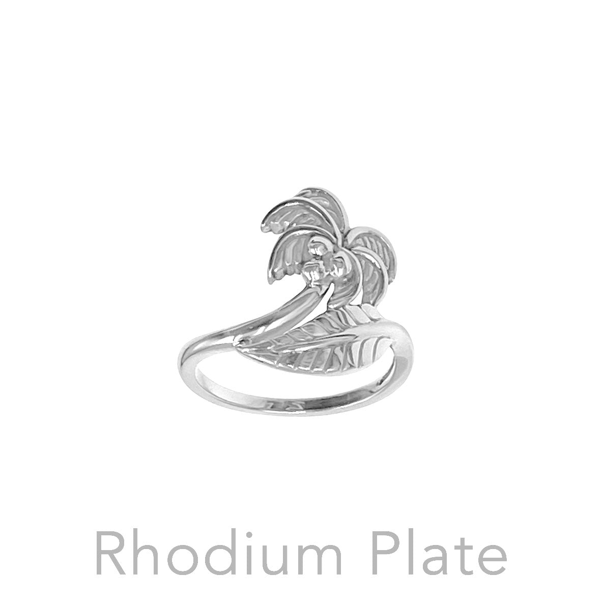 Coconut Tree Sterling Silver Ring TRI2605