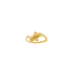 Whale Shark Sterling Silver with Gold Vermeil Plate Ring VTR1765