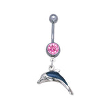 Dolphin Sterling Silver Body Jewelry BJ020 - Body Jewelrys
