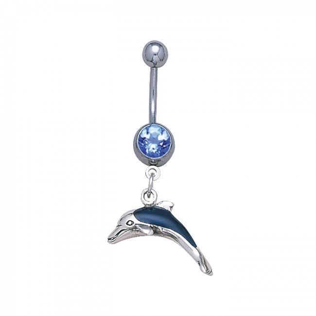 Dolphin Sterling Silver Body Jewelry BJ020 - Body Jewelrys