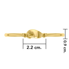 Lobster Claw Solid Gold Spring Lock Bracelet GBA176