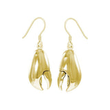 Lobster Claw Solid Gold Hook Earring GER1514 - Earrings
