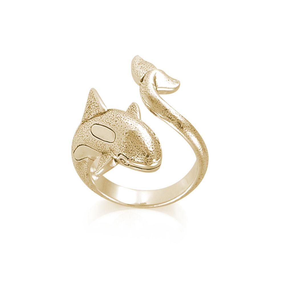 Orca Whale Solid Gold Wrap Ring GRI1807 - Ring