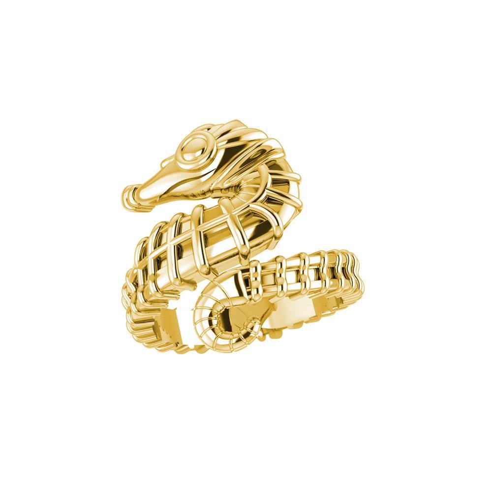 Seahorse Solid Gold Wrap Ring GRI1859 - Ring