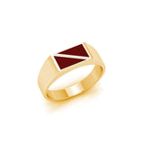 Dive Flag Solid Gold Ring with Enamel GTR1794 - Ring