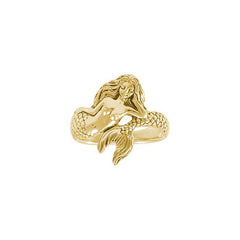 Mermaid Solid Gold Ring GTR3356 - Ring