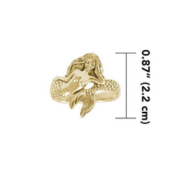 Mermaid Solid Gold Ring GTR3356 - Ring