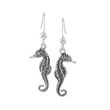 Seahorse Sterling Silver Hook Earring JE057 - Earrings